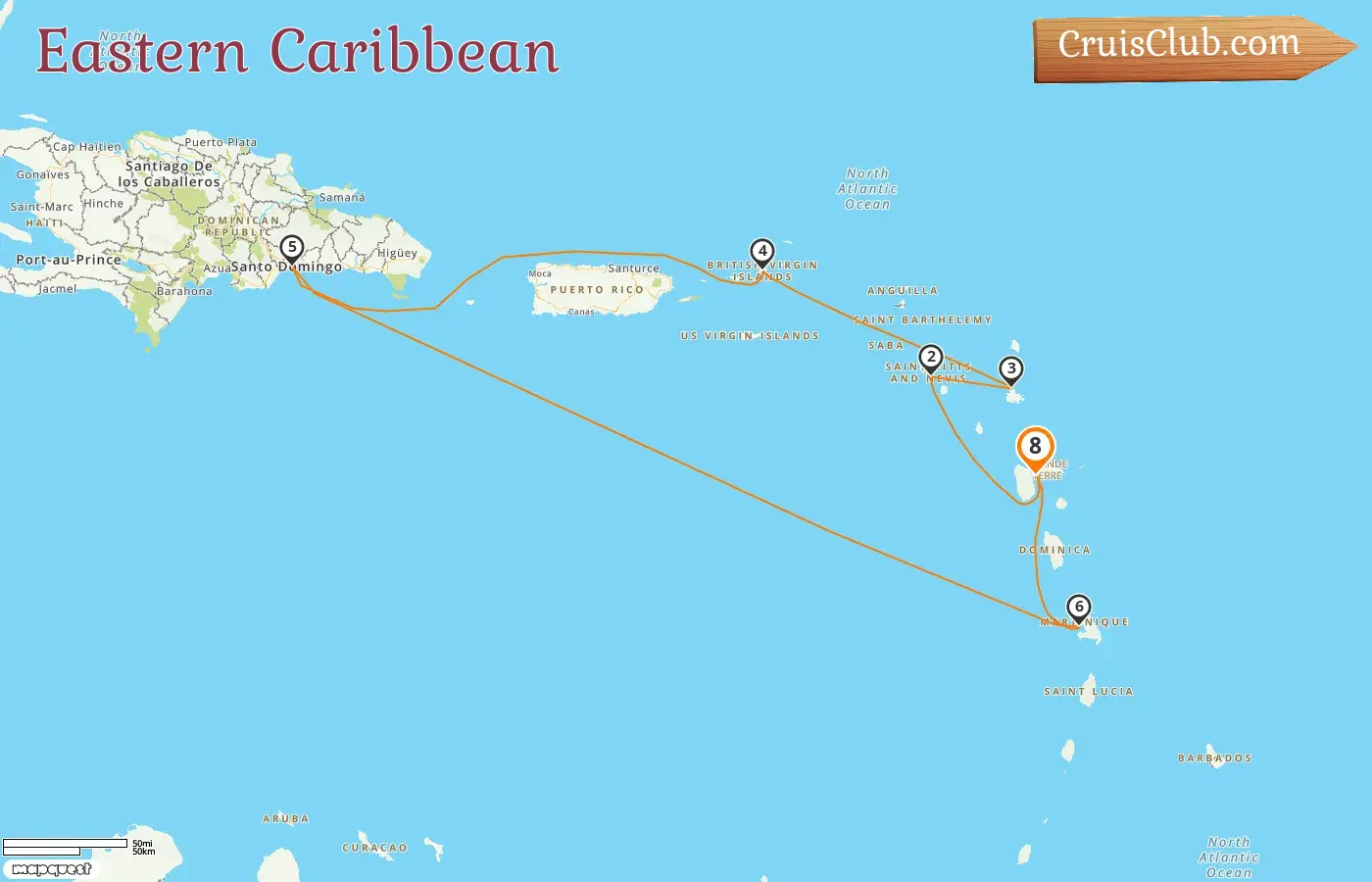 Kreuzfahrt in der östlichen Karibik von Pointe-à-Pitre an Bord des Costa Favolosa-Schiffs mit Besuchen von Guadeloupe für 8 Tage