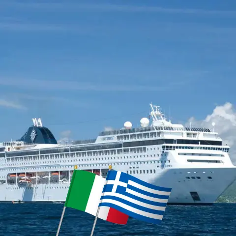 Cruise in the Mediterranean from Bari aboard MSC Lirica ship with visits to Italy, Greece, and Turkey for 8 days