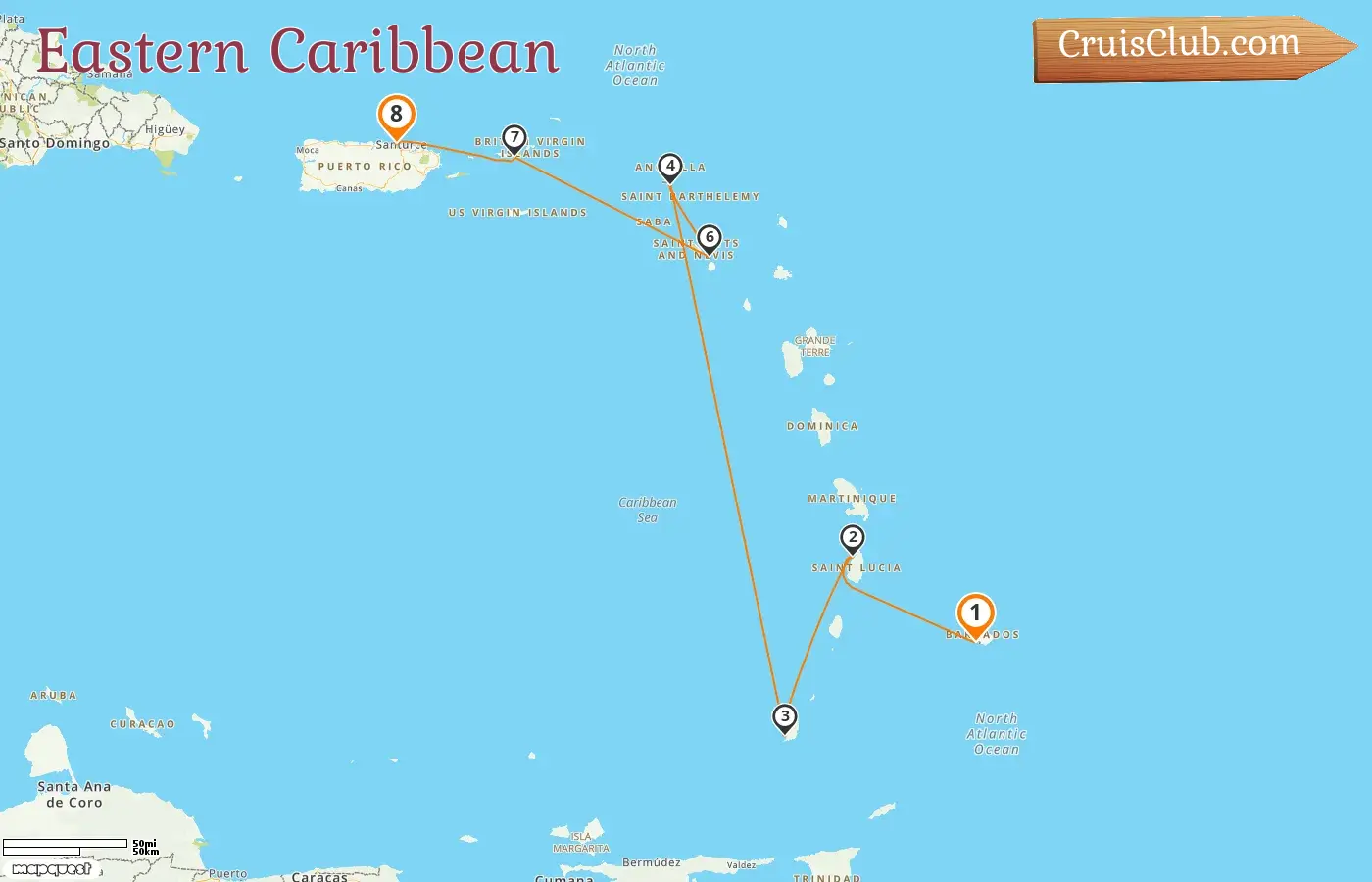 Cruise in the Eastern Caribbean from Bridgetown to Saint John aboard Silver Spirit ship with visits to Barbados, Grenada, Saint Kitts and Nevis, and Puerto Rico for 8 days