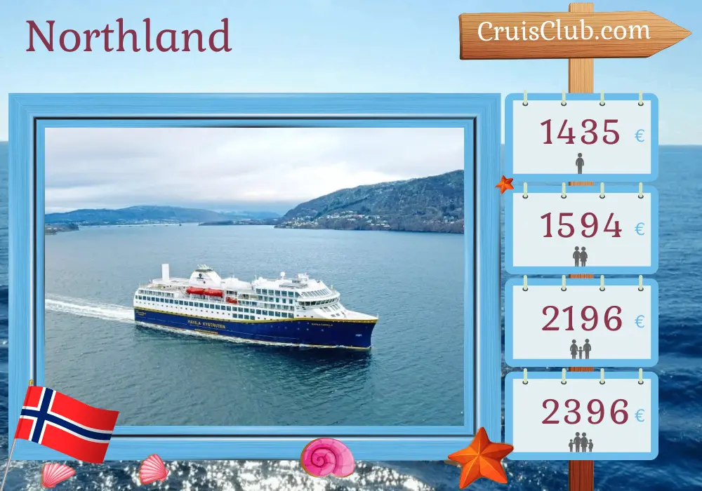 Cruise in the Northland from Kirkenes to Mountains aboard Havila Capella ship with visits to Norway for 6 days