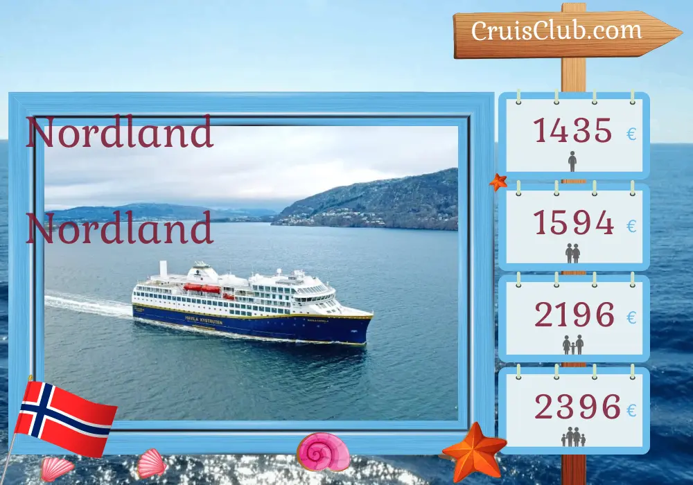 Cruzeiro no Norte de Kirkenes até as Montanhas a bordo do navio Havila Capella com visitas à Noruega por 6 dias