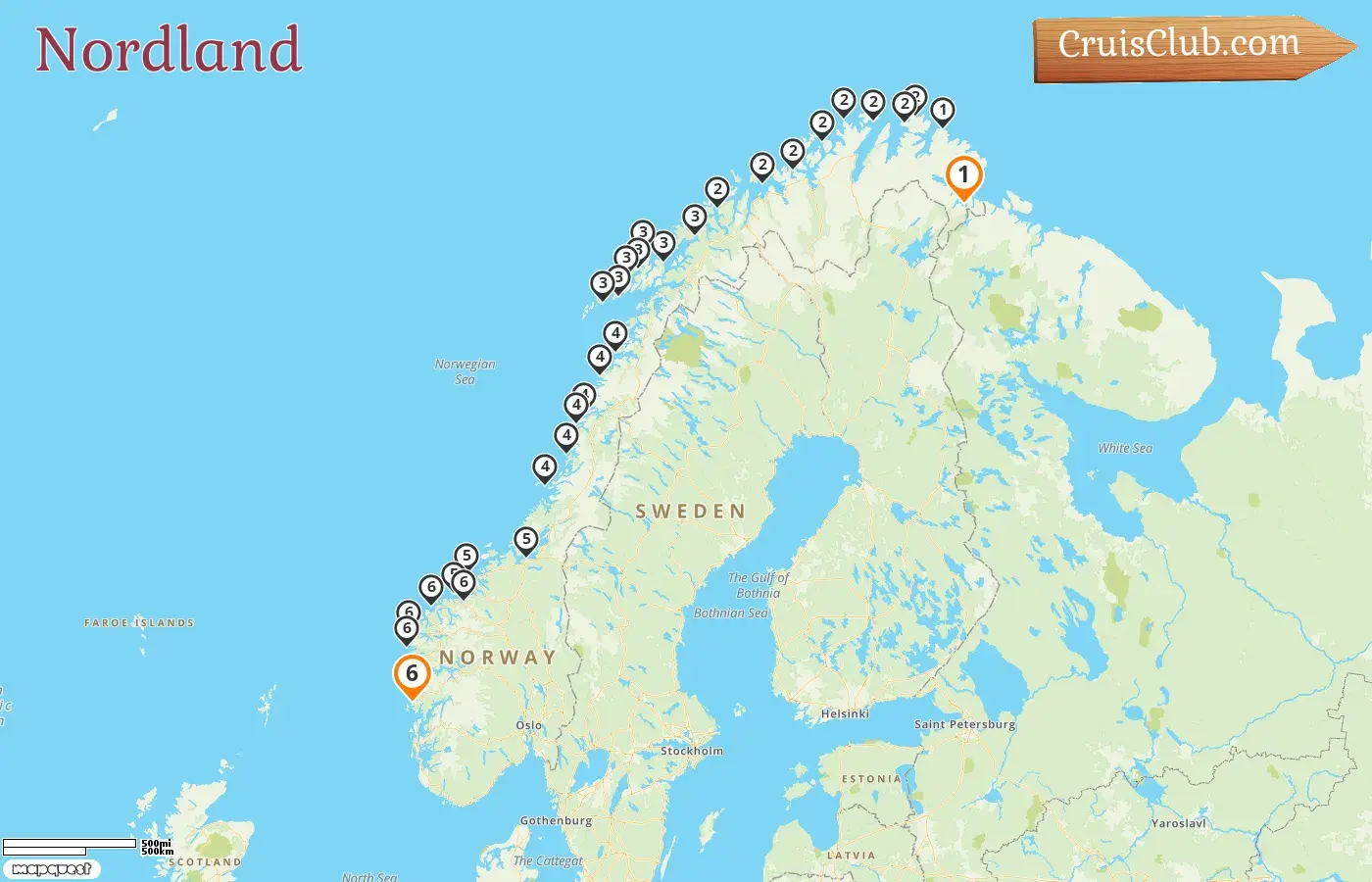 Croisière dans le Nord du Kirkenes aux montagnes à bord du navire Havila Capella avec des visites en Norvège pendant 6 jours