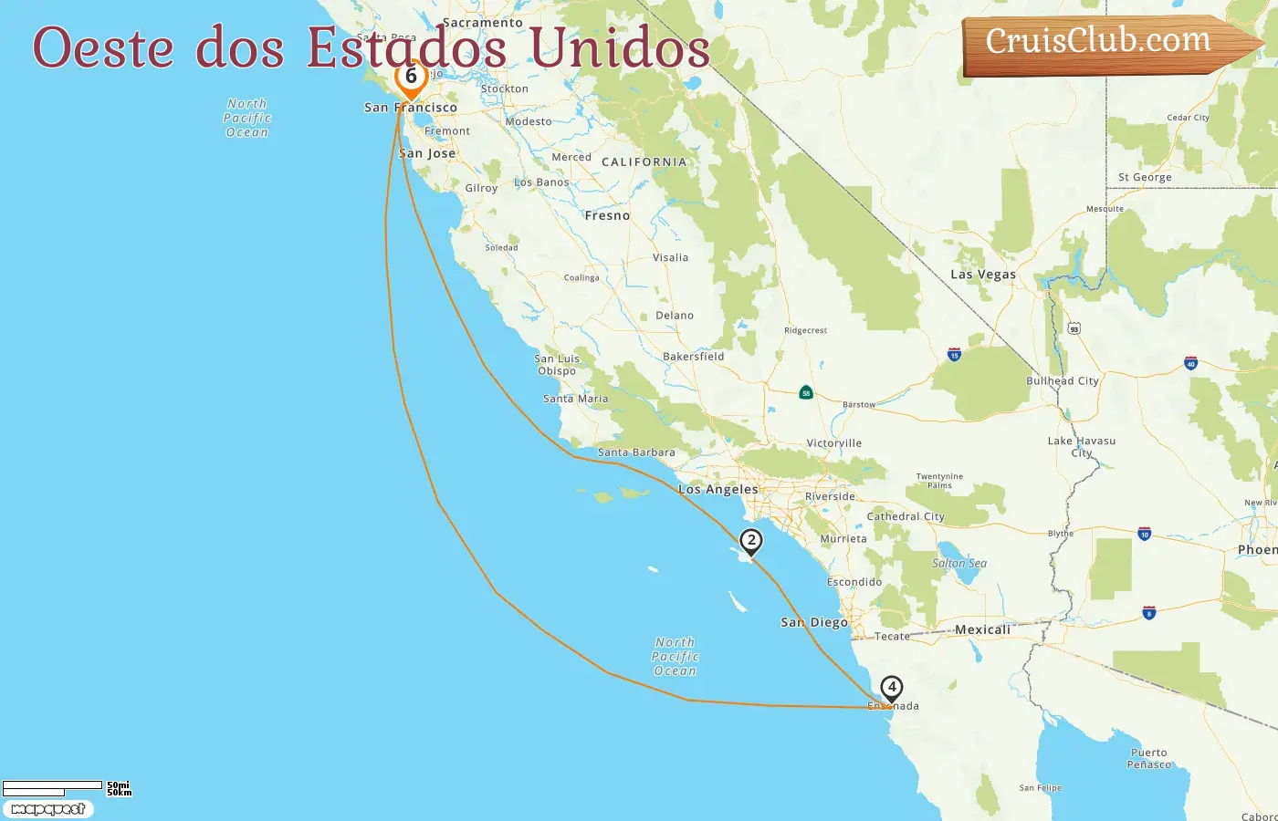 Cruzeiro na América Ocidental partindo de San Francisco a bordo do navio Carnival Luminosa com visitas aos EUA e México por 6 dias