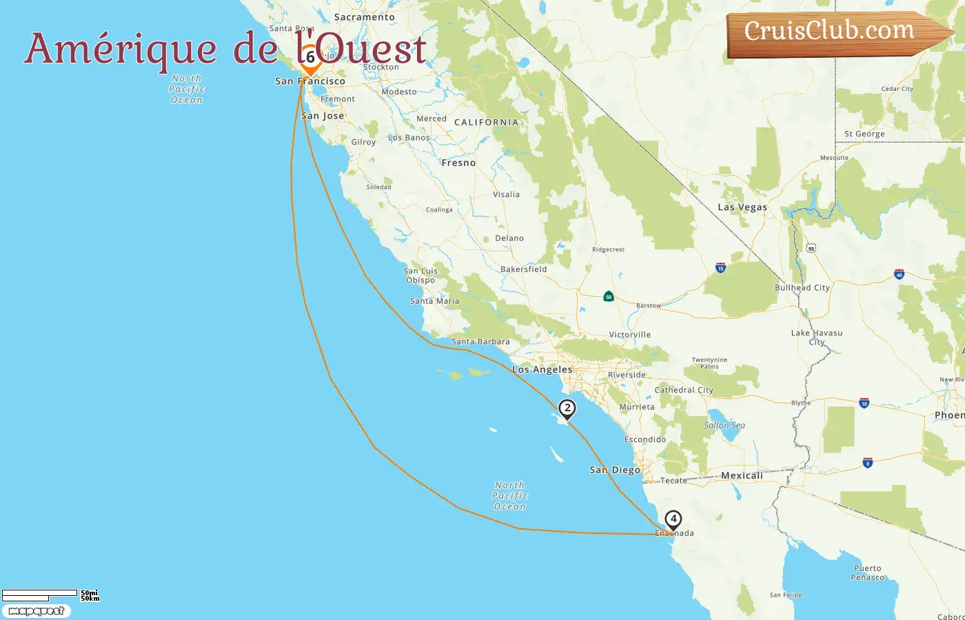 Croisière dans l`Ouest américain au départ de San Francisco à bord du navire Carnival Luminosa avec visites aux États-Unis et au Mexique pendant 6 jours