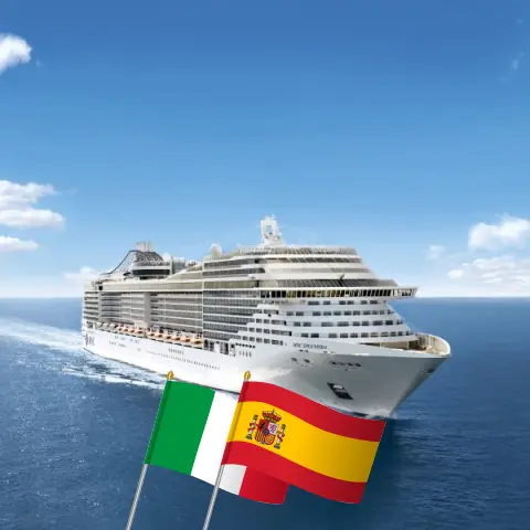 Croisière en Méditerranée de Naples à Barcelone à bord du navire MSC Splendida avec des escales en Italie, en Tunisie et en Espagne pendant 5 jours