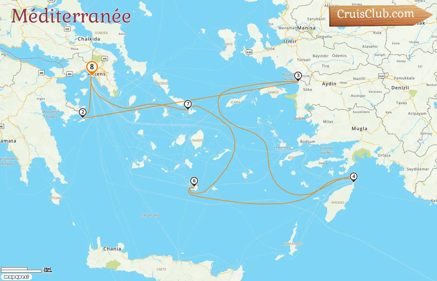Croisière en Méditerranée au départ de Pirée à bord du navire Celebrity Infinity avec visites en Grèce et en Turquie pendant 8 jours
