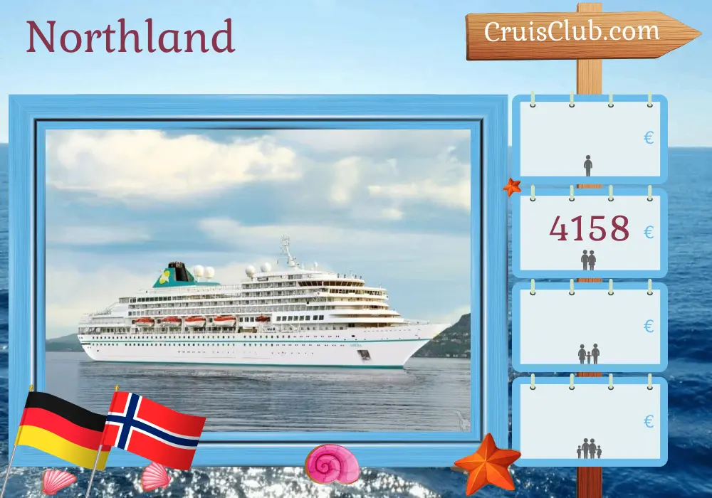 Cruise in the Northland from Bremerhaven aboard Amera ship with visits to Germany and Norway for 9 days