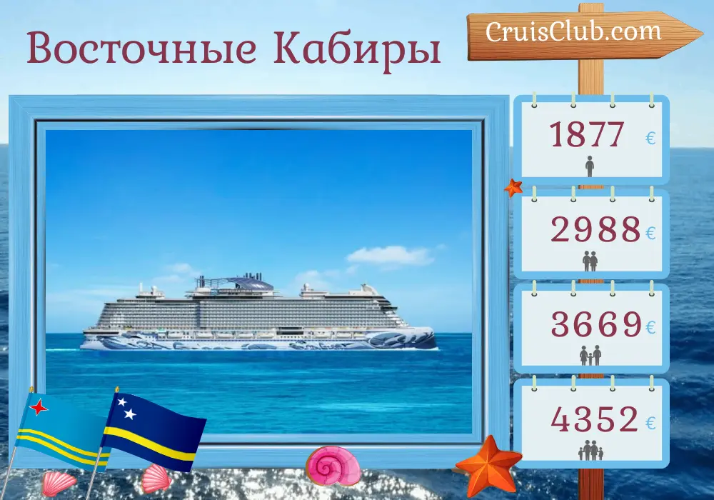 Круиз по Восточной Карибской из Сэйнт-Джона на борту судна Норвежская Прима с посещением Пуэрто-Рико, Британских Виргинских островов, Арубы и Кюрасао на 8 дней