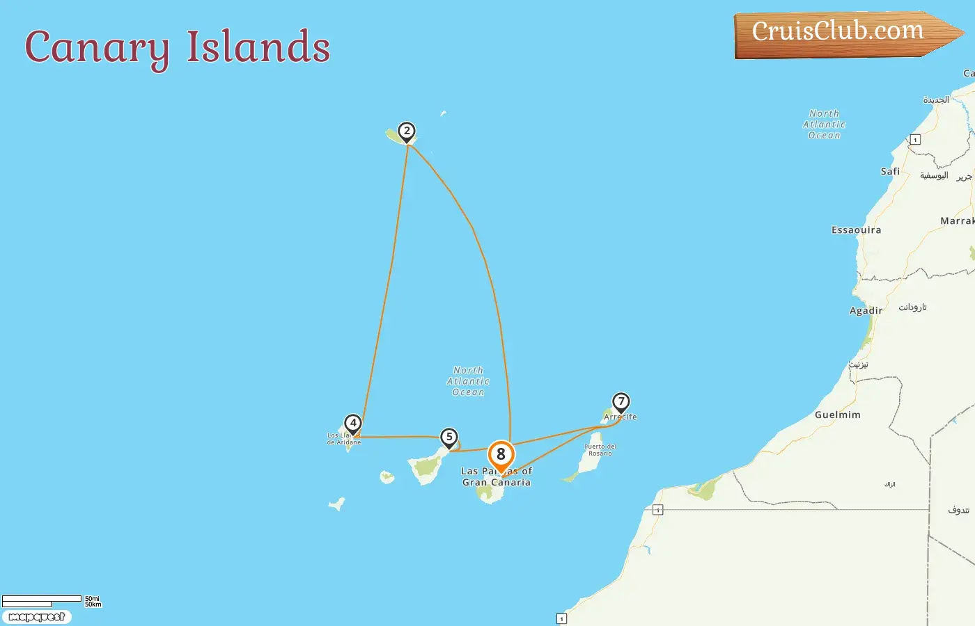 Cruise in the Canary Islands from Las Palmas aboard Mein Schiff Relax ship with visits to Spain for 8 days