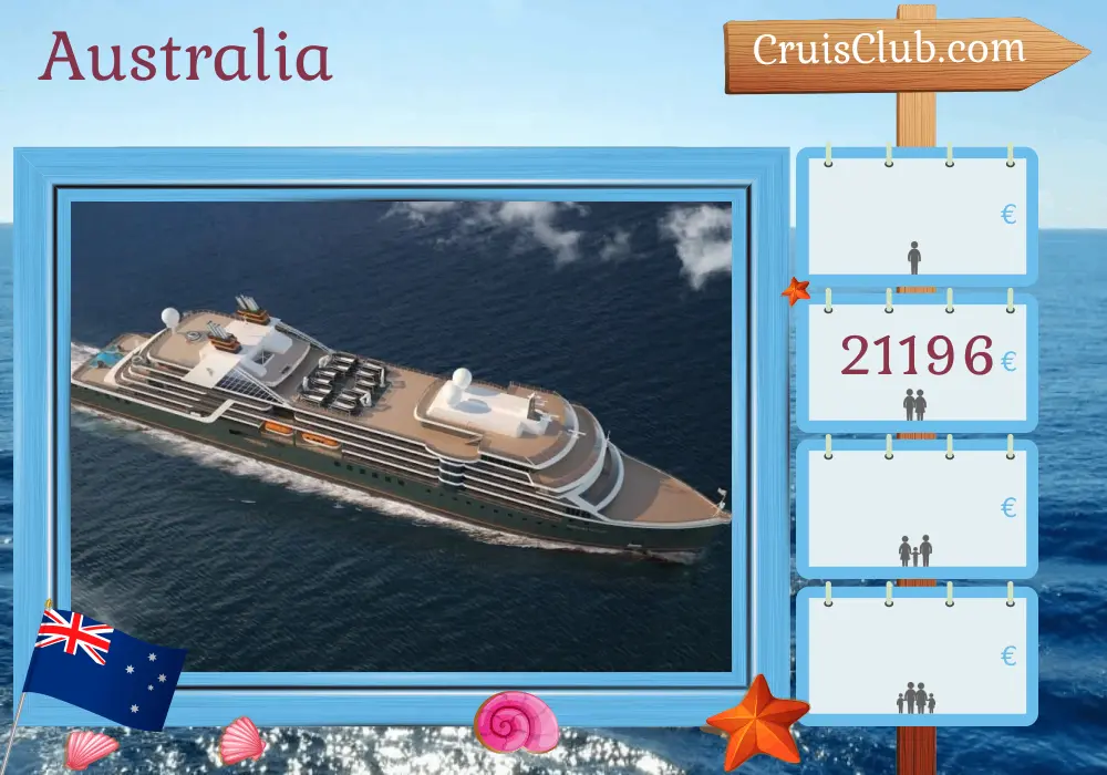 Crucero en Australia de Darwin a Broome a bordo del barco Seabourn Pursuit con visitas a Australia por 11 días