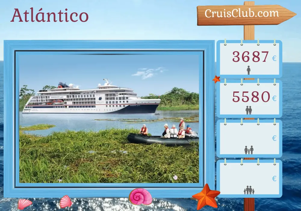 Crucero en el Transatlántico de Palmeira a Montevideo a bordo del barco HANSEATIC spirit con visitas a Uruguay durante 13 días