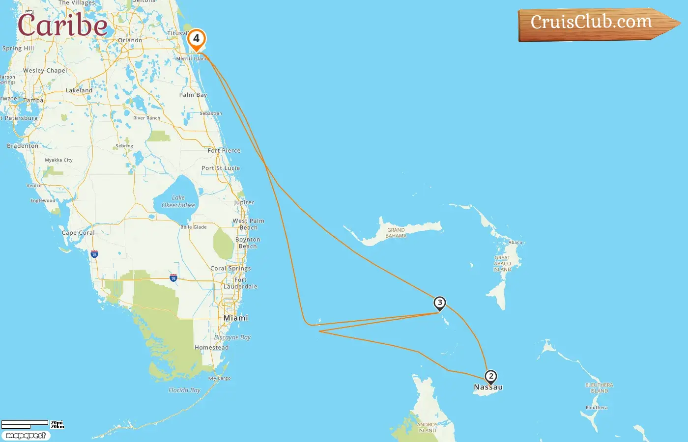 Cruzeiro no Caribe a partir de Port Canaveral / Orlando a bordo do navio Norwegian Escape com visitas aos EUA e Bahamas por 4 dias