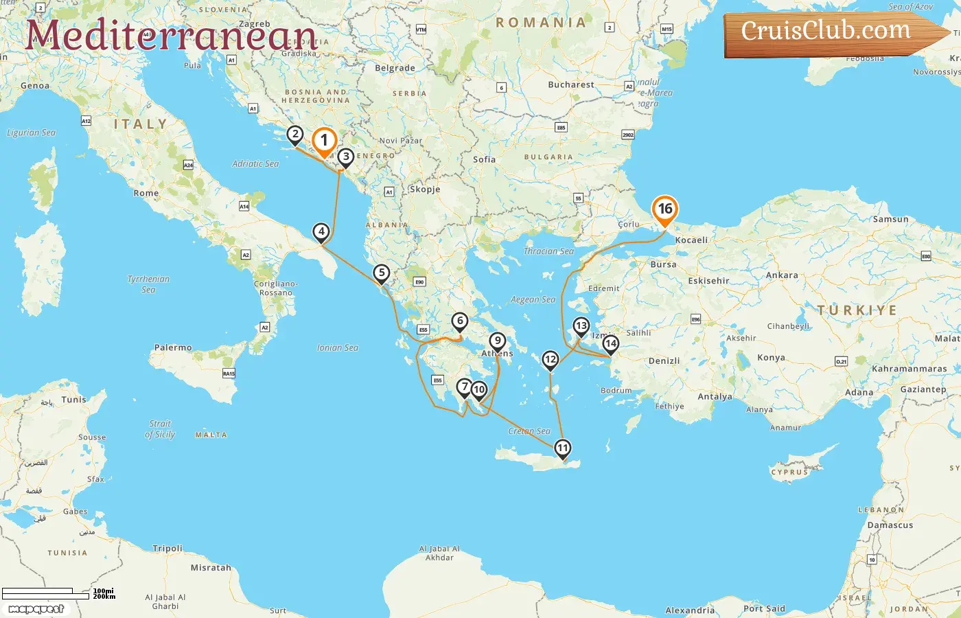 Cruise in the Mediterranean from Dubrovnik to Istanbul aboard Seabourn Ovation ship with visits to Croatia, Montenegro, Italy, Greece, and Turkey for 16 days
