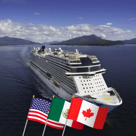 Cruise in the Panama Canal from New York to Seattle aboard Norwegian Bliss ship with visits to USA, Dominican Republic, Colombia, Panama, Costa Rica, Guatemala, Mexico, and Canada for 23 days