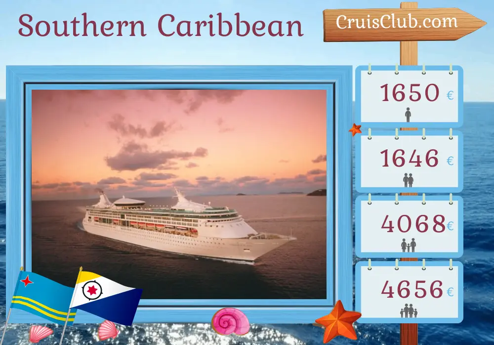 Kreuzfahrt in der südlichen Karibik ab Köln an Bord des Schiffes Grandeur of the Seas mit Stopps in Panama, Kolumbien und Aruba für 8 Tage