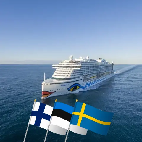 Cruise in the Baltic Sea from Kiel aboard AIDAprima ship with visits to Finland, Estonia, and Sweden for 8 days