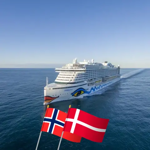 Cruise in the Baltic Sea from Kiel aboard AIDAprima ship with visits to Norway and Denmark for 11 days