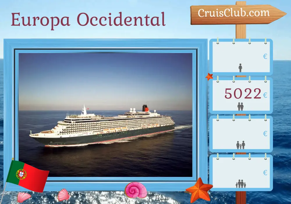 Crucero por Europa Occidental desde Southampton a bordo del Queen Victoria con visitas a Portugal y Marruecos durante 17 días