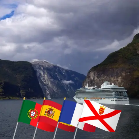 Cruise in the Western Europe from Lisbon to Southampton aboard Oceania Vista ship with visits to Portugal, Spain, France, and Jersey for 12 days