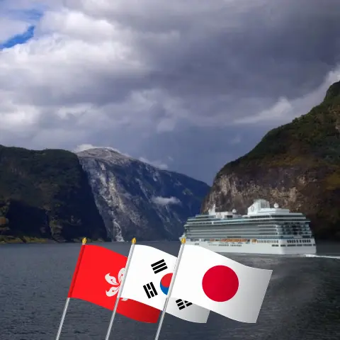 Cruise in the East Asia from Hong Kong to Yokohama aboard Oceania Vista ship with visits to Hong Kong, China, South Korea, and Japan for 14 days