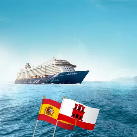 Cruise in the Transatlantic from Palma to La Romana aboard Mein Schiff 5 ship with visits to Spain and Gibraltar for 17 days