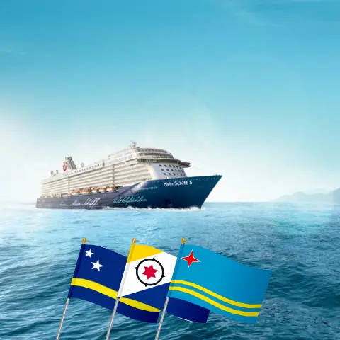 Cruise in the Eastern Caribbean from La Romana aboard Mein Schiff 5 ship with visits to Dominican Republic, Curaçao, and Aruba for 15 days