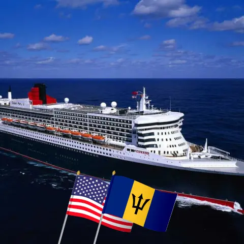Cruise in the Eastern Caribbean from New York aboard Queen Mary 2 ship with visits to USA and Barbados for 14 days