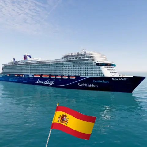 Cruise in the Atlantic from Las Palmas aboard Mein Schiff 7 ship with visits to Spain for 8 days
