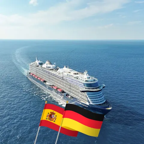 Cruise in the Canary Islands from Santa Cruz de Tenerife to Hamburg aboard Mein Schiff Relax ship with visits to Spain and Germany for 13 days