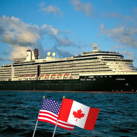 Cruise in the North America from Miami to Quebec aboard Zuiderdam ship with visits to USA and Canada for 15 days