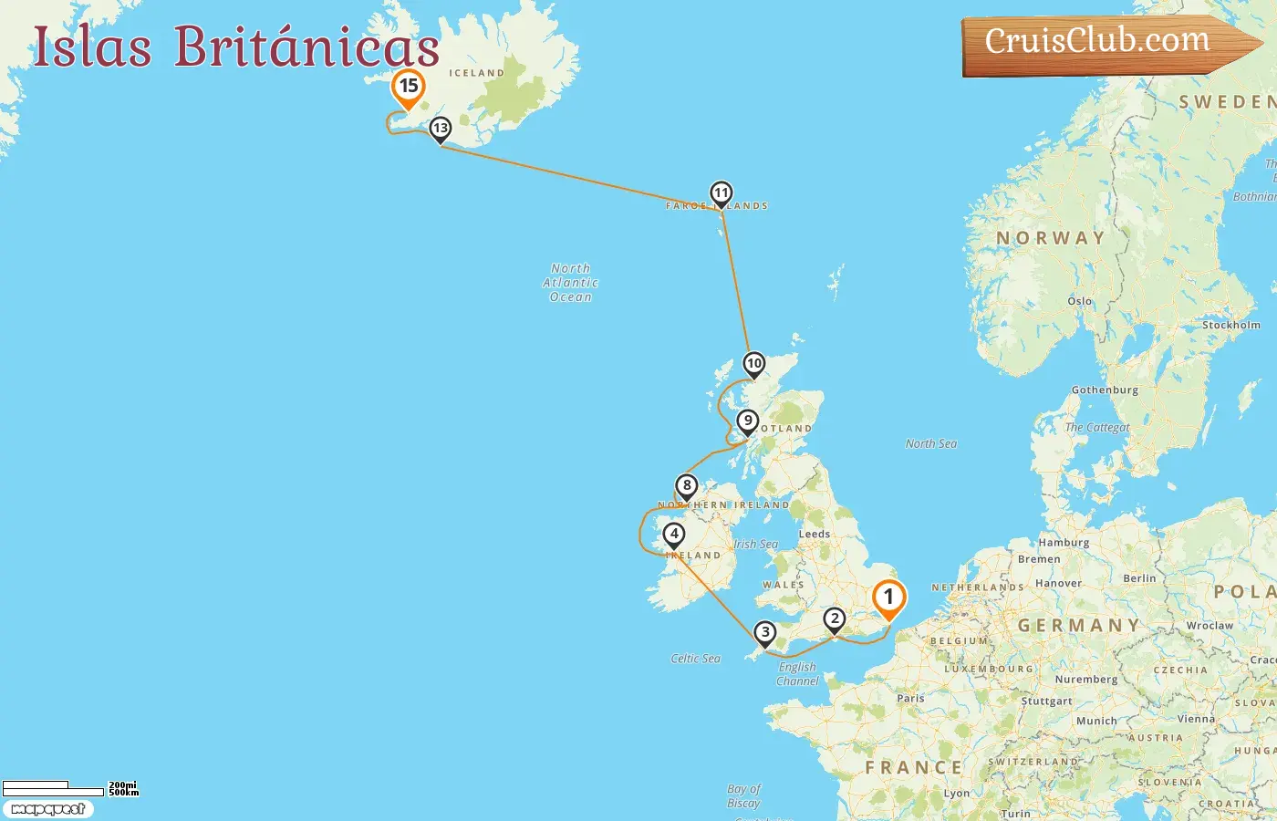 Crucero por las islas británicas de Dover a Reykjavik a bordo del Seabourn Ovation con visitas a Irlanda e Islas Feroe durante 15 días