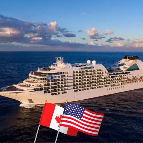 Cruise in the Alaska from Vancouver to Juneau aboard Seabourn Encore ship with visits to Canada and USA for 8 days