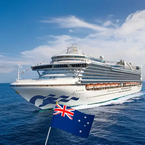 Cruise in the Australia from Sydney aboard Crown Princess ship with visits to Australia for 12 days
