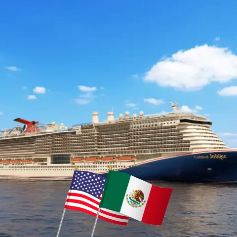Cruise in the Western Caribbean from Galveston aboard Carnival Jubilee ship with visits to USA, Mexico, and Honduras for 8 days