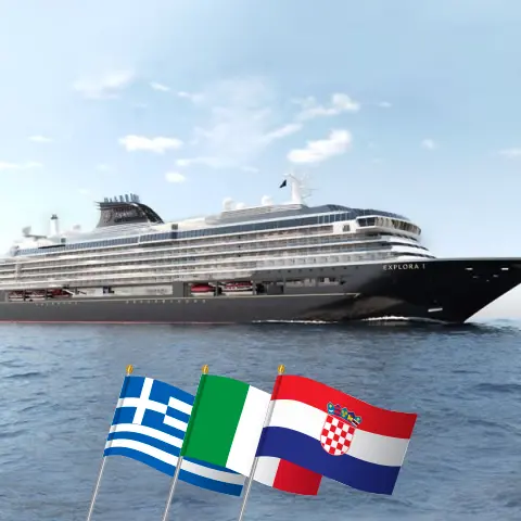 Cruise in the Mediterranean from Istanbul to Fusina aboard EXPLORA I ship with visits to Turkey, Greece, Italy, and Croatia for 11 days