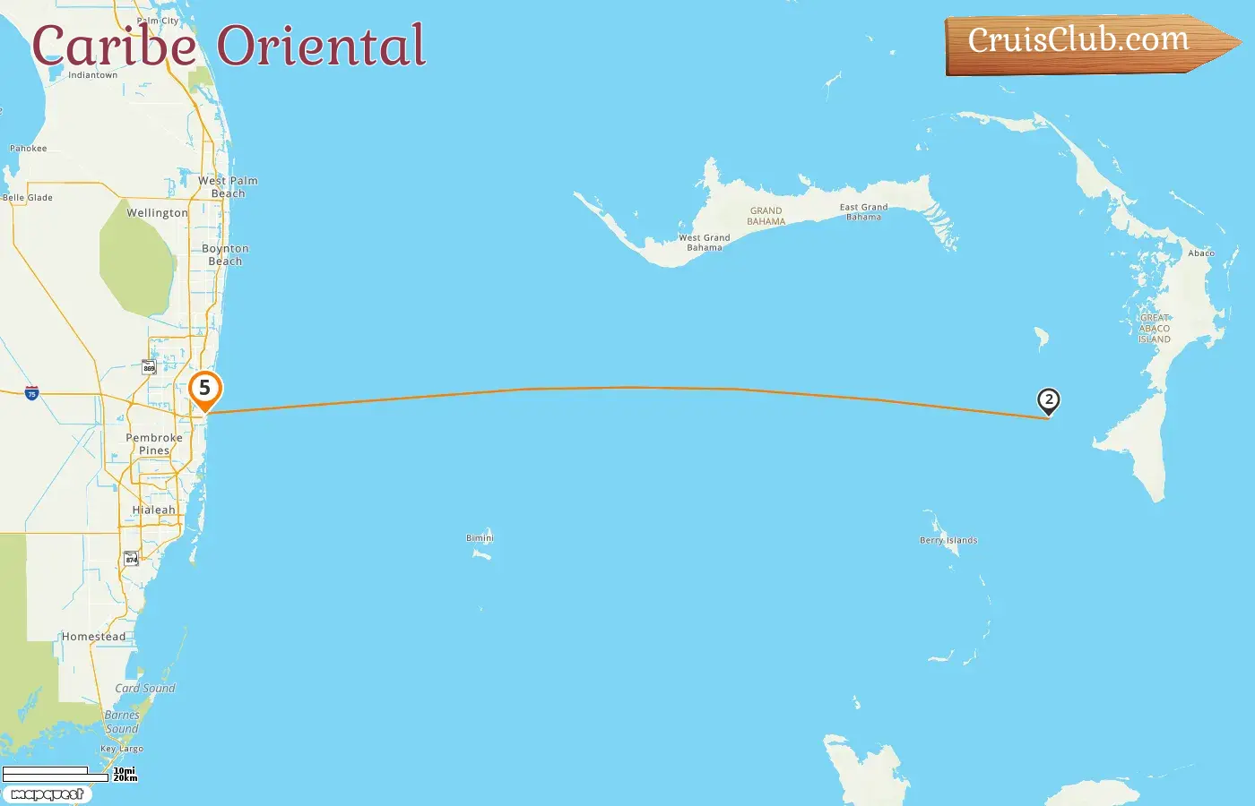 Crucero por el Caribe Oriental desde Fort Lauderdale a bordo del barco Disney Destiny con visitas a EE. UU. y Bahamas durante 5 días