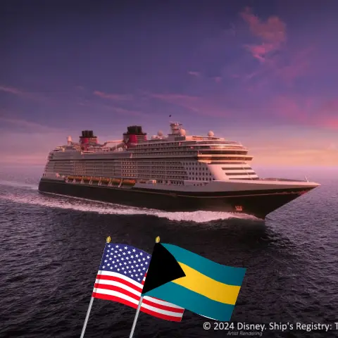 Cruise in the Eastern Caribbean from Fort Lauderdale aboard Disney Destiny ship with visits to USA and Bahamas for 5 days