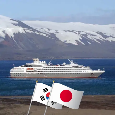 Cruise in the East Asia from Busan to Osaka aboard Le Soléal ship with visits to South Korea and Japan for 13 days