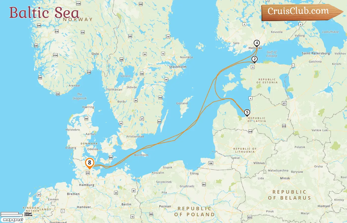 Cruise in the Baltic Sea from Kiel aboard Mein Schiff Relax ship with visits to Estonia, Finland, and Latvia for 8 days
