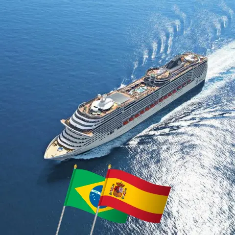 Cruise in the Transatlantic from Saints to Southampton aboard MSC Preziosa ship with visits to Brazil and Spain for 18 days