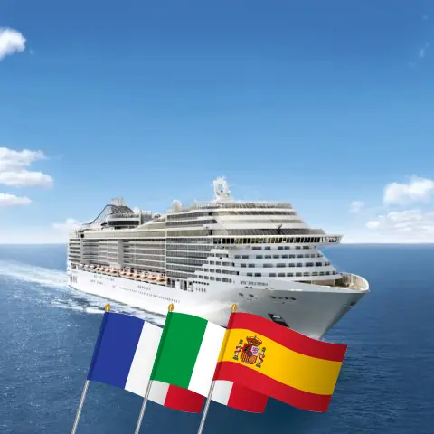 Cruise in the Mediterranean from Marseille aboard MSC Splendida ship with visits to France, Italy, and Spain for 5 days