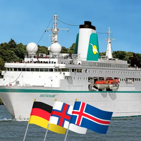 Cruise in the Iceland from Cuxhaven aboard MS Deutschland ship with visits to Germany, Faroe Islands, and Iceland for 17 days