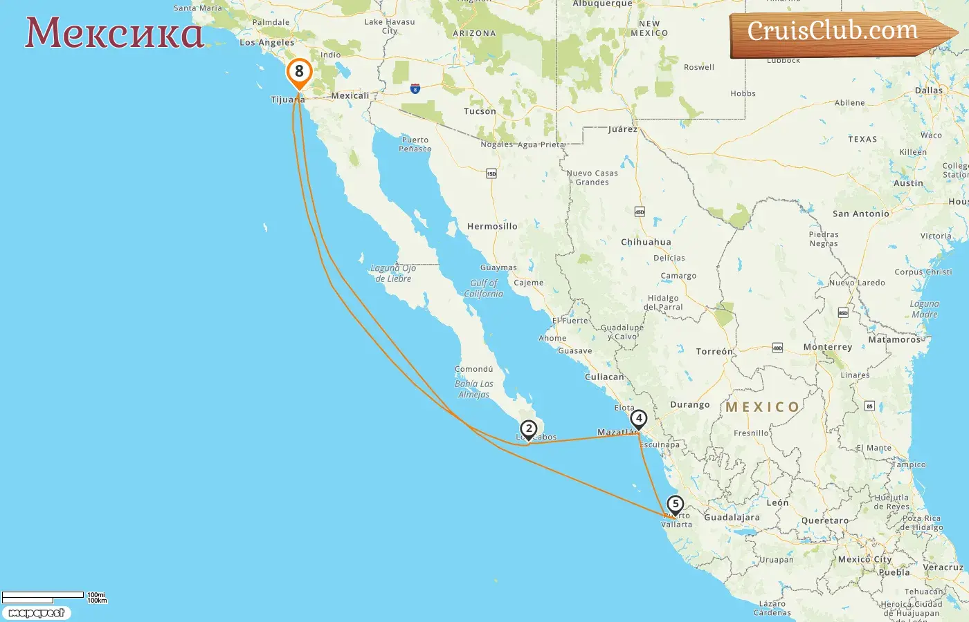 Круиз в Мексику из Сан-Диего на судне Norwegian Star с посещением США и Мексики на 8 дней
