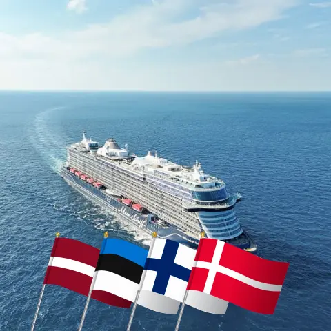 Cruise in the Baltic Sea from Kiel aboard Mein Schiff Relax ship with visits to Poland, Latvia, Estonia, Finland, and Denmark for 11 days