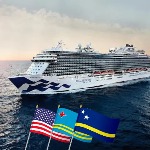 Cruise in the Caribbean from Fort Lauderdale aboard Regal Princess ship with visits to USA, Dominican Republic, Aruba, and Curaçao for 9 days