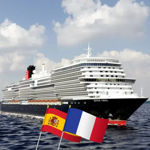 Cruise in the Western Europe from Southampton aboard Queen Anne ship with visits to Spain and France for 8 days