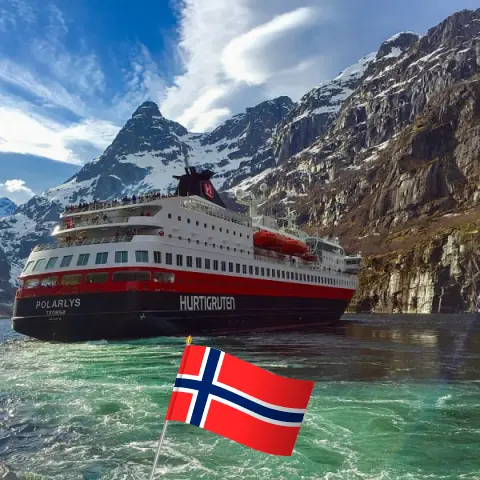 Cruise in the Northland from Mountains to Trondheim aboard Polarlys ship with visits to Norway for 11 days