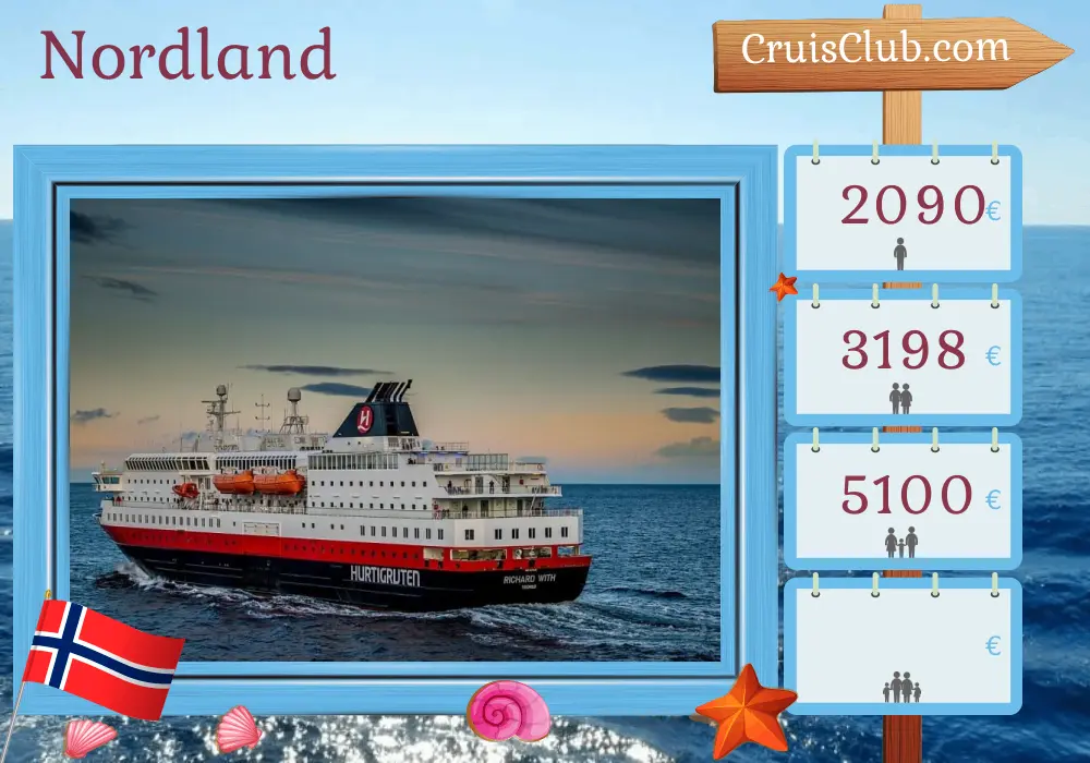 Kreuzfahrt im Norden von den Bergen an Bord des Schiffes Richard With mit Besuchen in Norwegen für 12 Tage