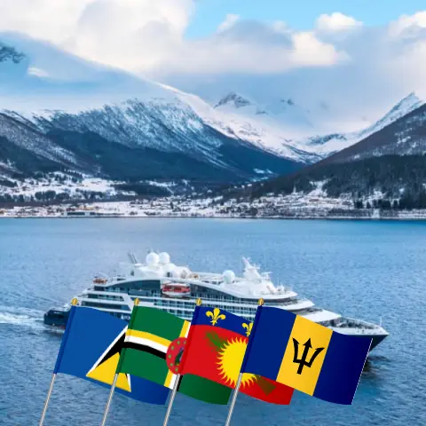 Cruise in the Eastern Caribbean from St. Lucia aboard Le Bougainville ship with visits to Saint Lucia, Dominica, Guadeloupe, Saint Vincent and the Grenadines, and Barbados for 8 days