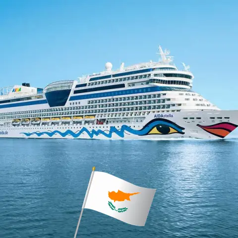 Cruise in the Mediterranean from Antalya aboard AIDAstella ship with visits to Turkey, Cyprus, and Egypt for 8 days